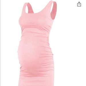 Pink Tank Maternity Dress
